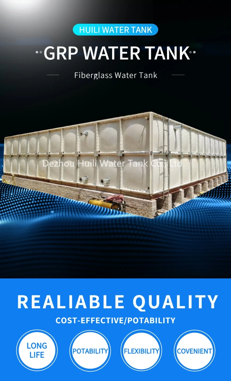 Manufacture Directly Selling Rectangular FRP GRP Fiber Glass Water Tank Malaysia Philippines India Irrigation Water Tank