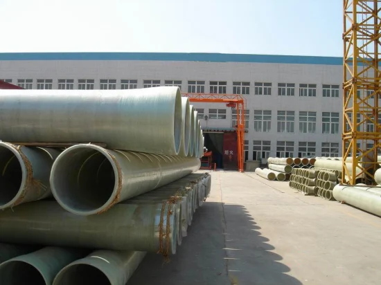 Tubo in fibra di vetro FRP GRP Gre Tubo resistente alla corrosione sepolto in fabbrica in Cina