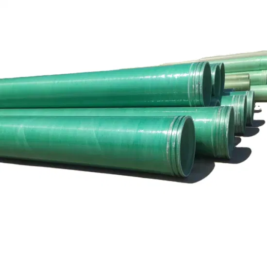 Tubo di scarico in plastica verde GRP Gre RTR Tubo in fibra di vetro Tubo FRP GRP